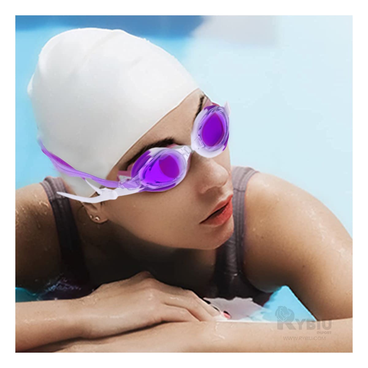 Lentes de Natacion Funcional en Color Morado