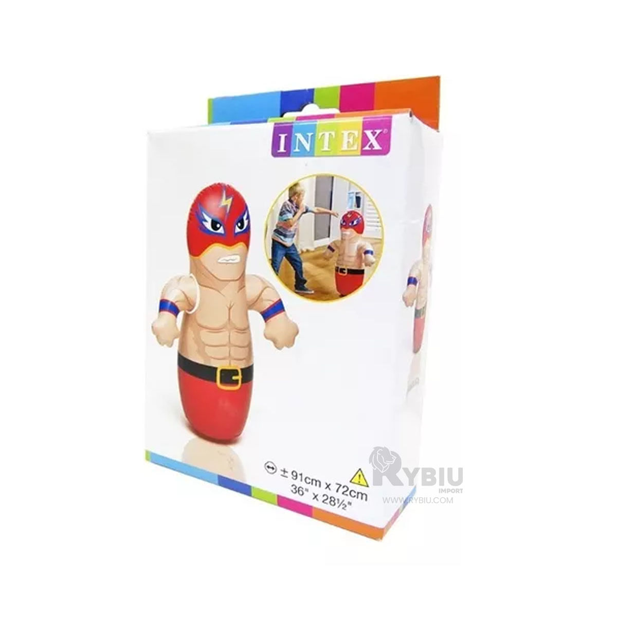 Porfiado con Diseño Boxeador de Color Rojo Y+Stickers