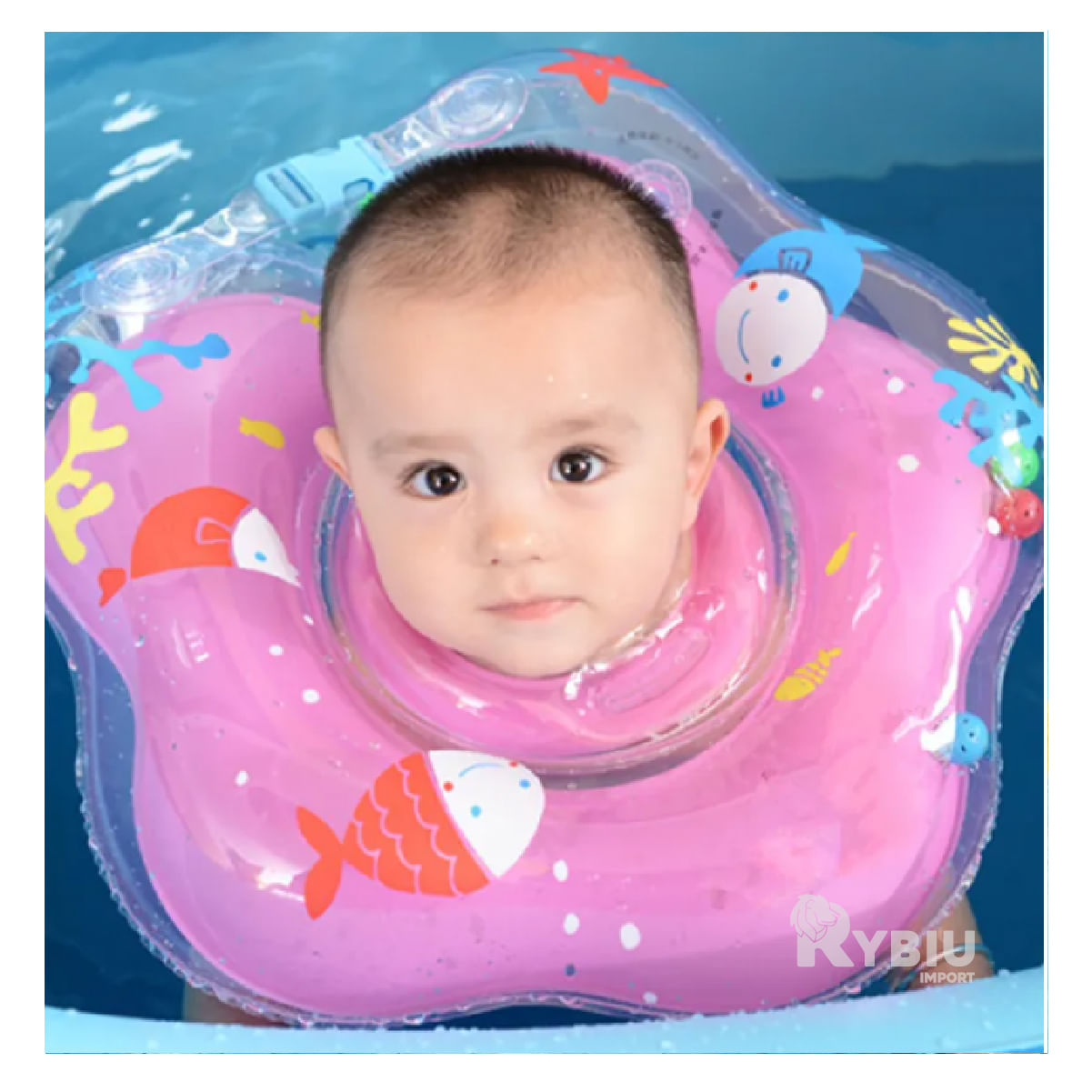 Flotador Divertido de Bebes para Verano Color Rosado