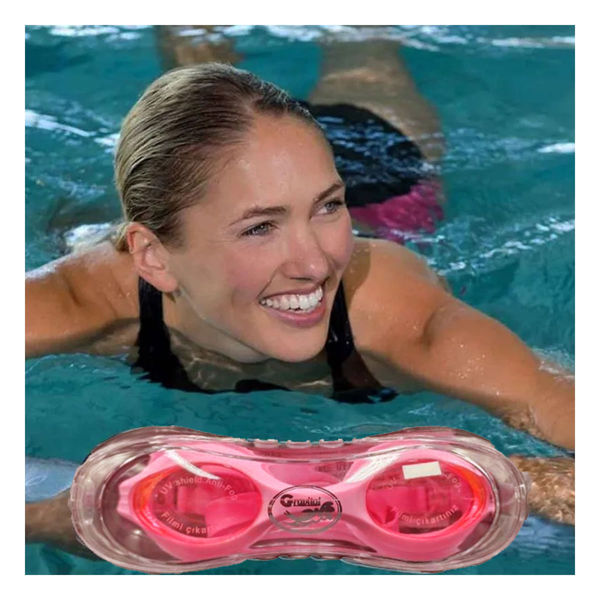 Lentes de Natacion Funcional Bajo el Agua en Color Rosado