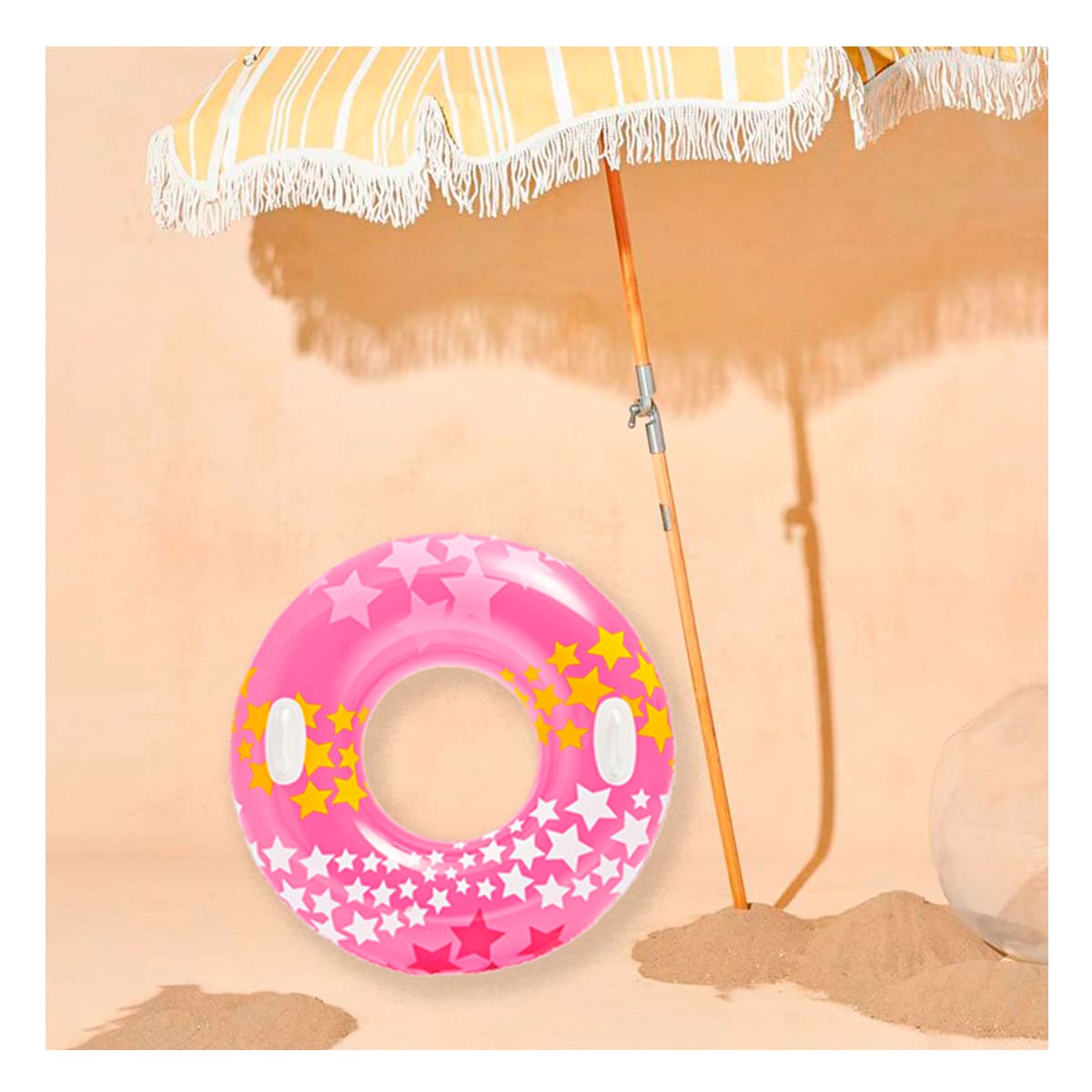 Flotador de Verano de Color Rosado Y+Papel de Regalo