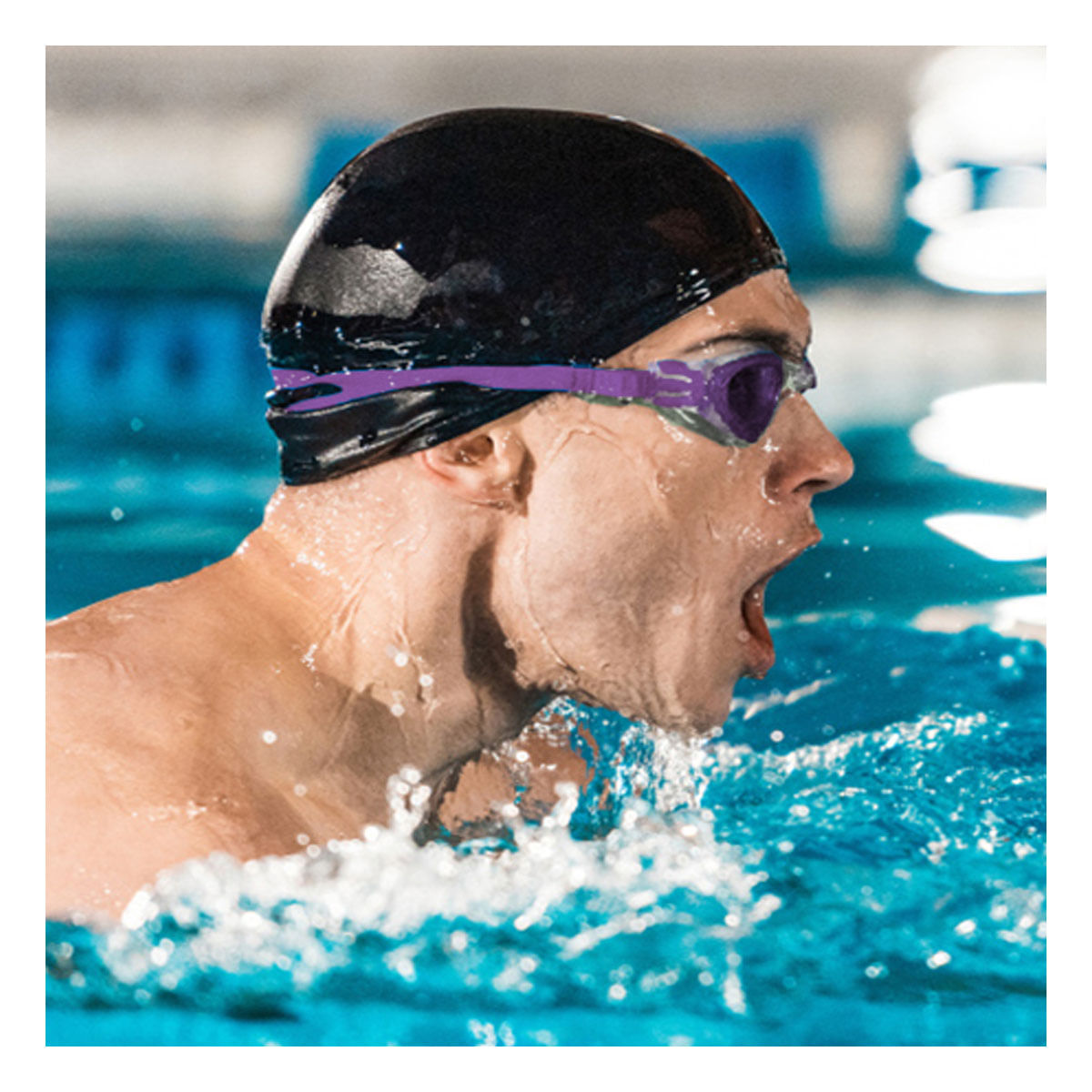 Lentes Livianos para Clases de Natacion en Morado Y+Agendita