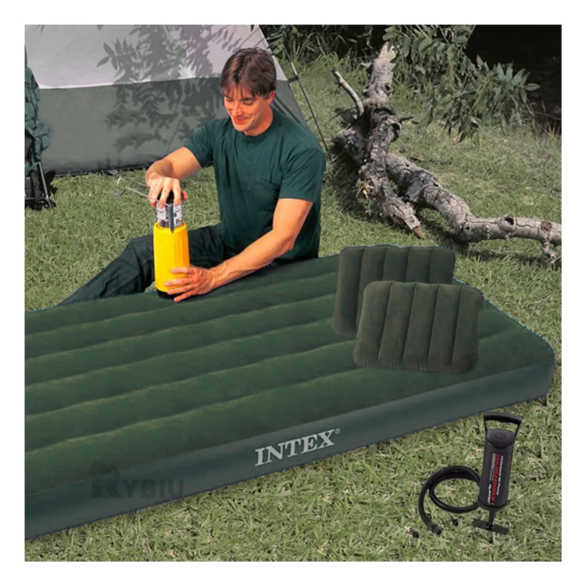 Colchon Transportable Versatil en Verde Y+Agendita