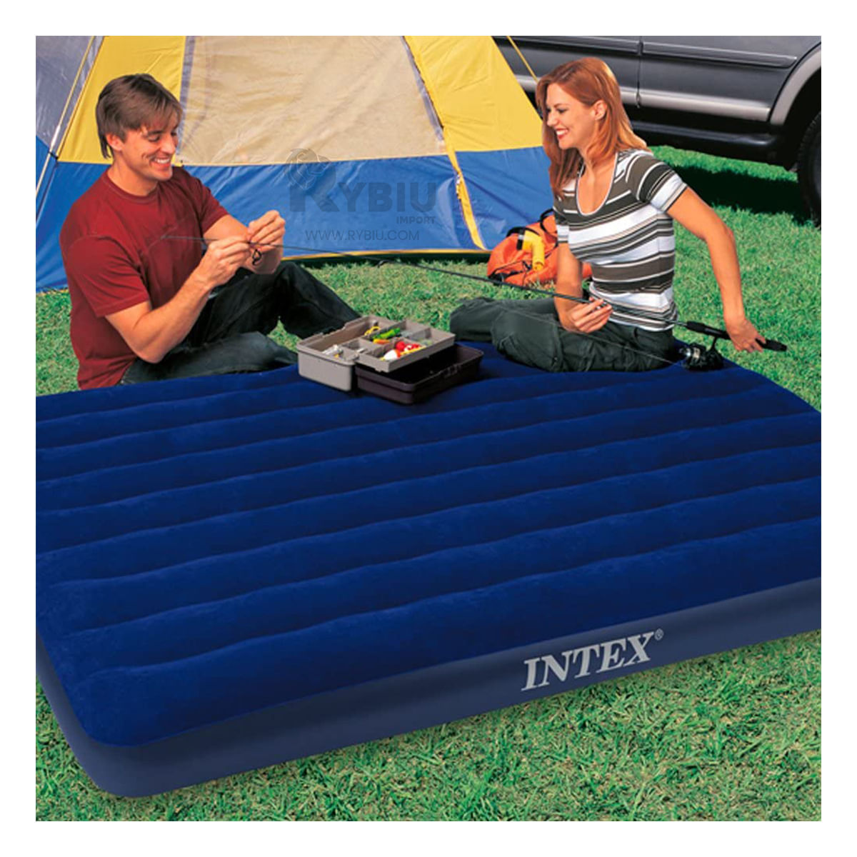 Colchon Transportable Versatil en Azul Y+Agendita