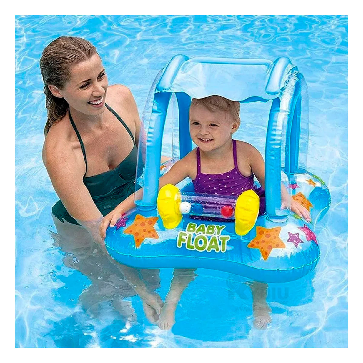 Flotador Bebe de Vinilo Resistente Color Azul