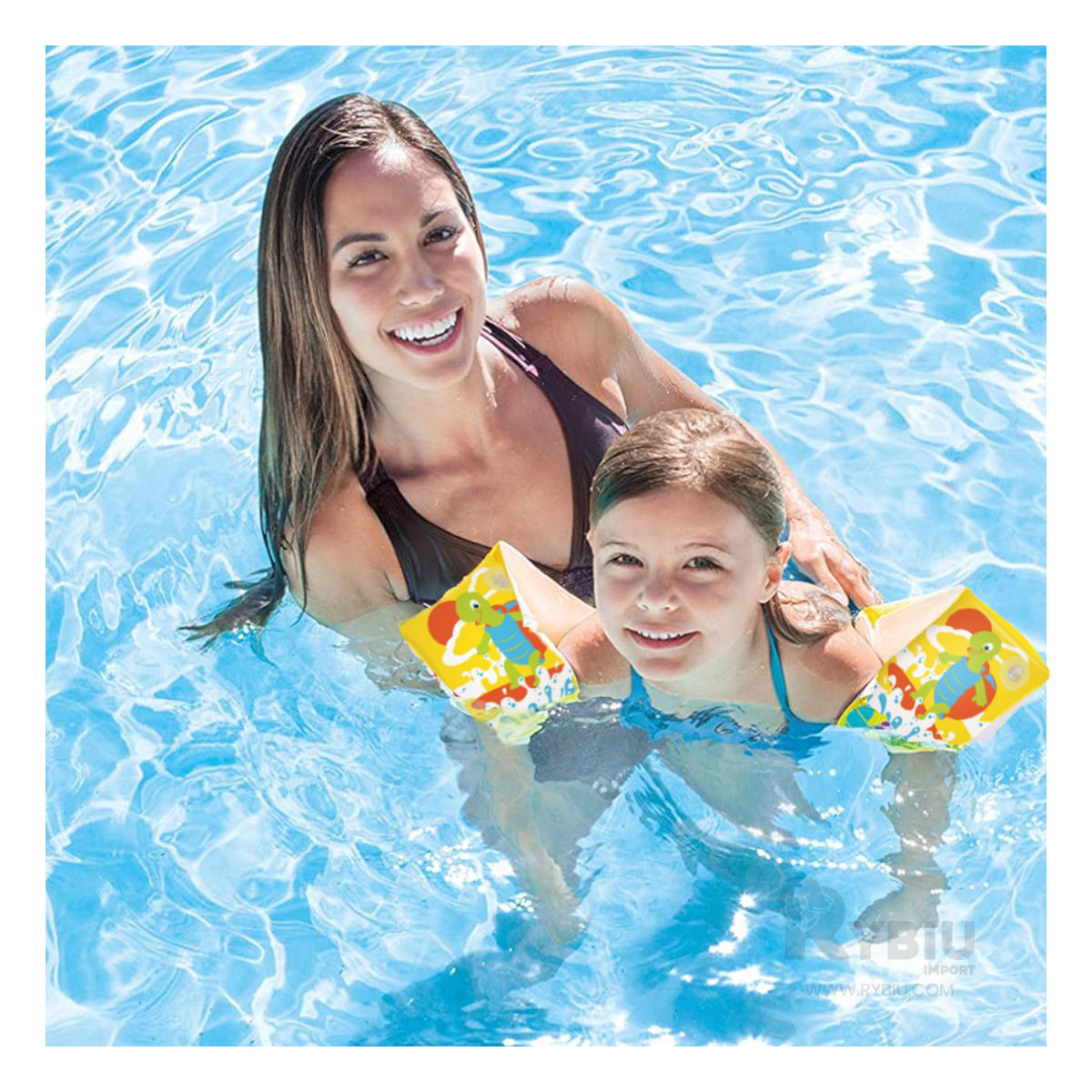 Flotador de Brazo Diseño Tortuga Amarillo