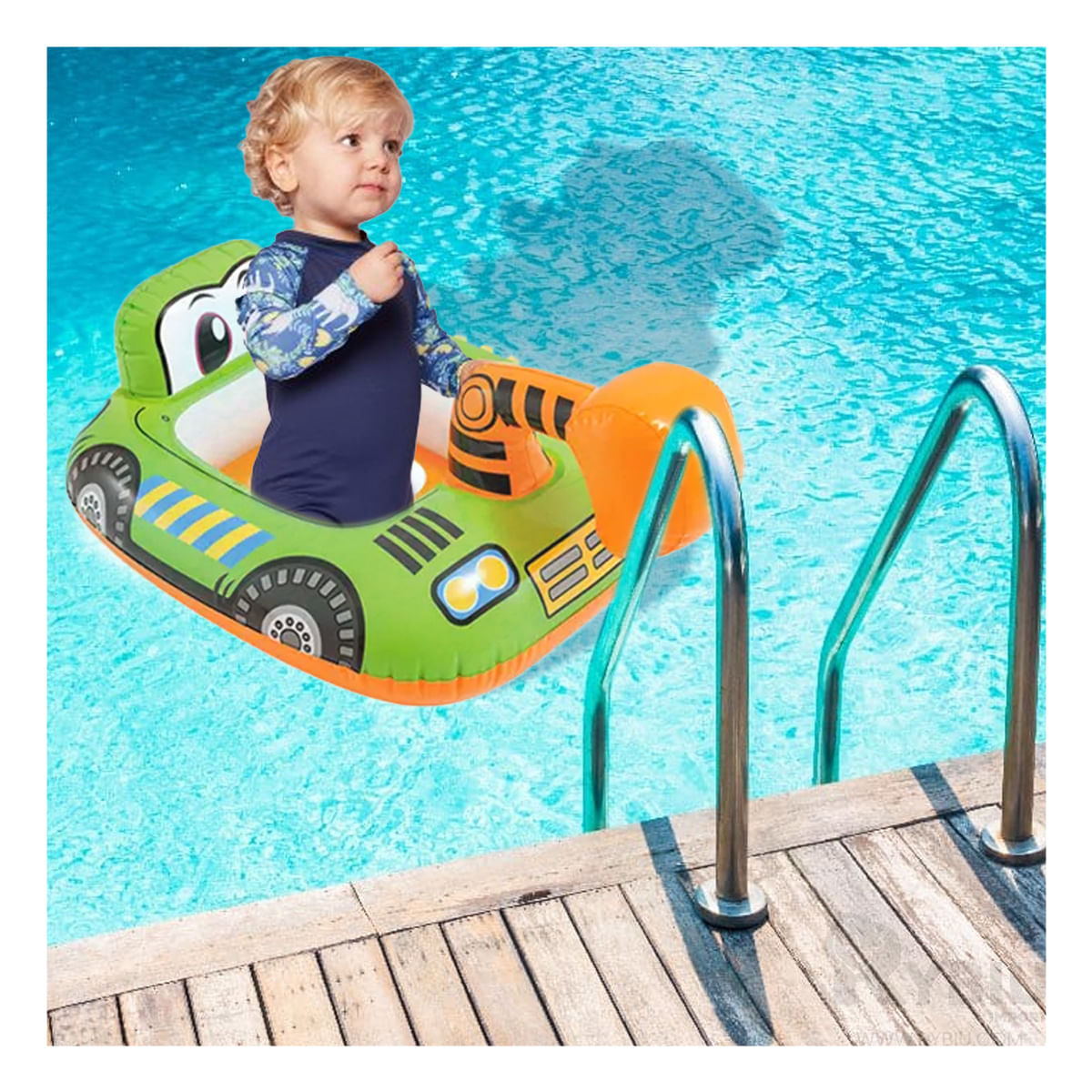 Flotador Conveniente para Niños de Color Verde Y+Agendita