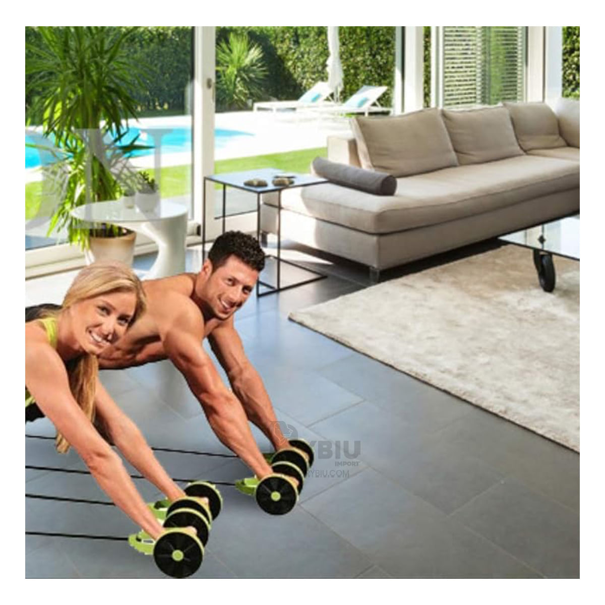 Rueda de Deporte Innovadora de Color Verde Y+Papel de Regalo