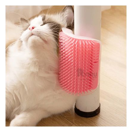 Rascador Esquinero para Gatos con Hierba Relajante Rosado Rascador Esquinero para Gatos con Hierba Relajante Rosado