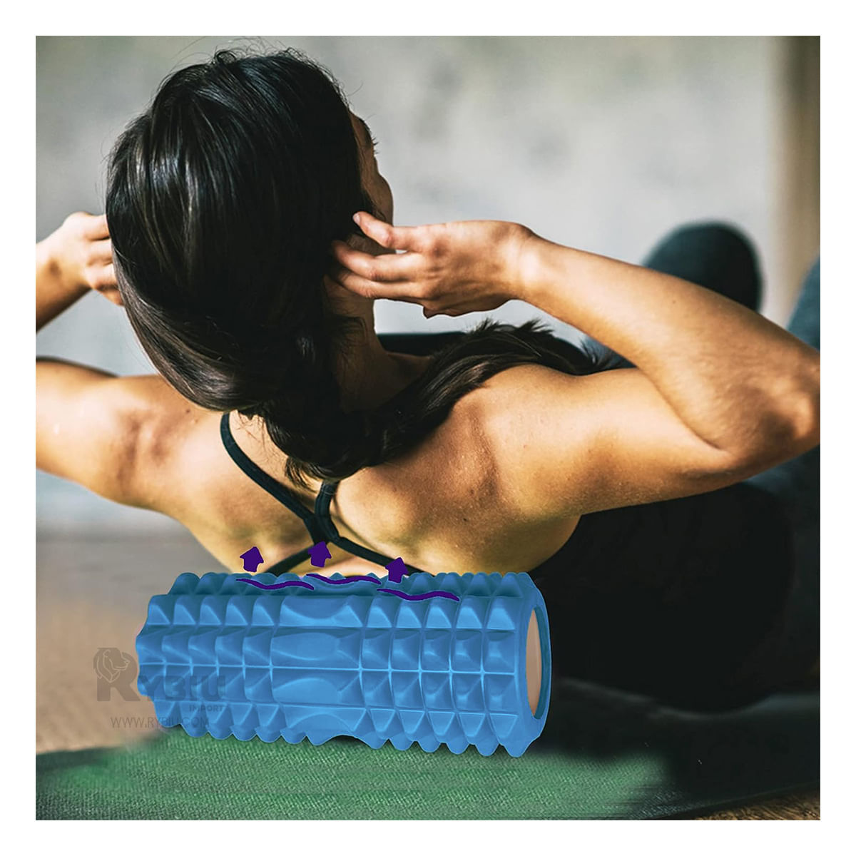 Roler Ergonomico para Abs de Color Celeste Y+Papel de Regalo