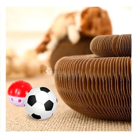 Rascador para Entretener Felinos de Color Marron Y+Agendita