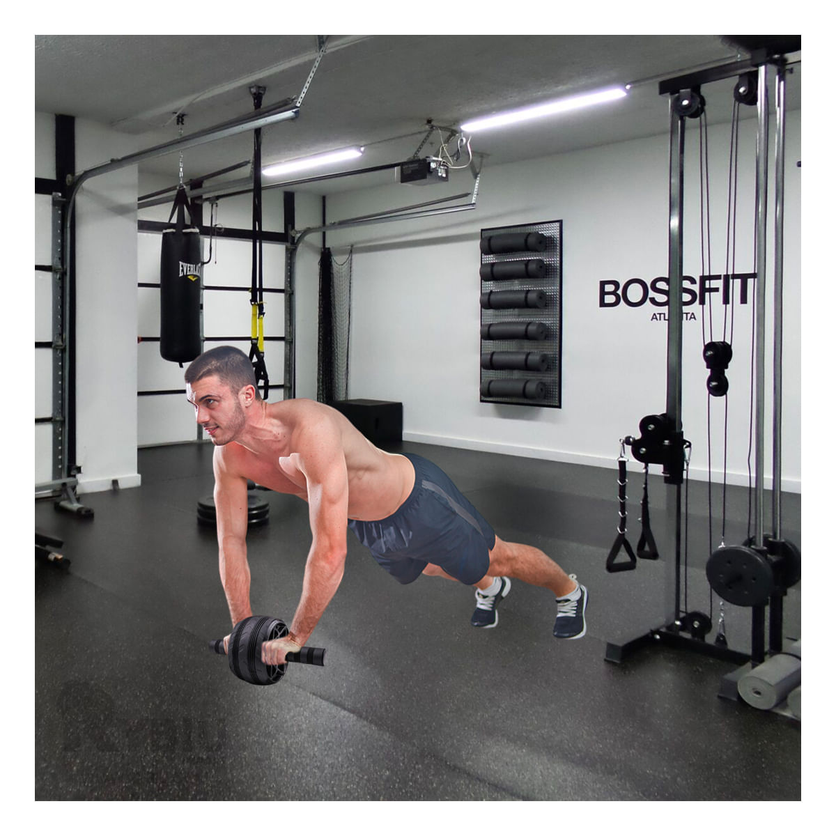 Rueda para Zona Abdominal en Color Negro Y+Agendita