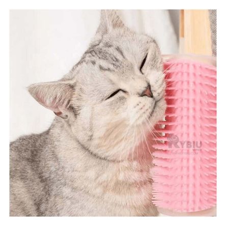 Rascador con Hierba Aromatica en Rosado Y+Papel de Regalo