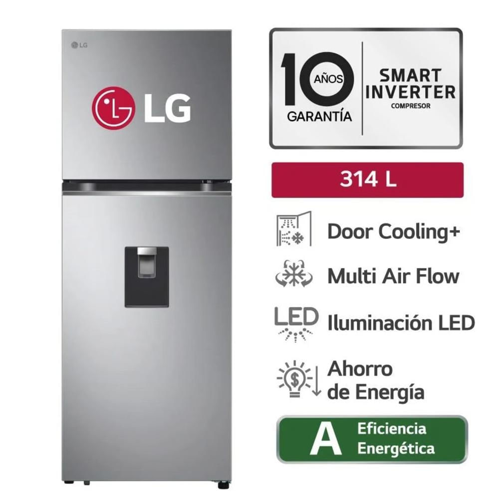Refrigeradora LG 314L Door Cooling GT31WPP Top Freezer