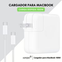 CARGADOR PARA MACBOOK - CARGA RÁPIDA 100W