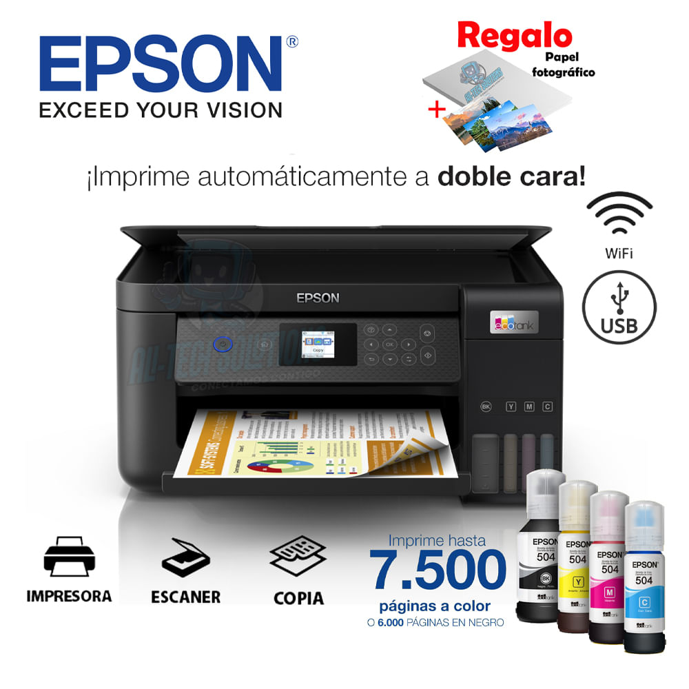IMPRESORA EPSON MULTIFUNCIONAL ECOTANK L4260 WIFI DUPLEX