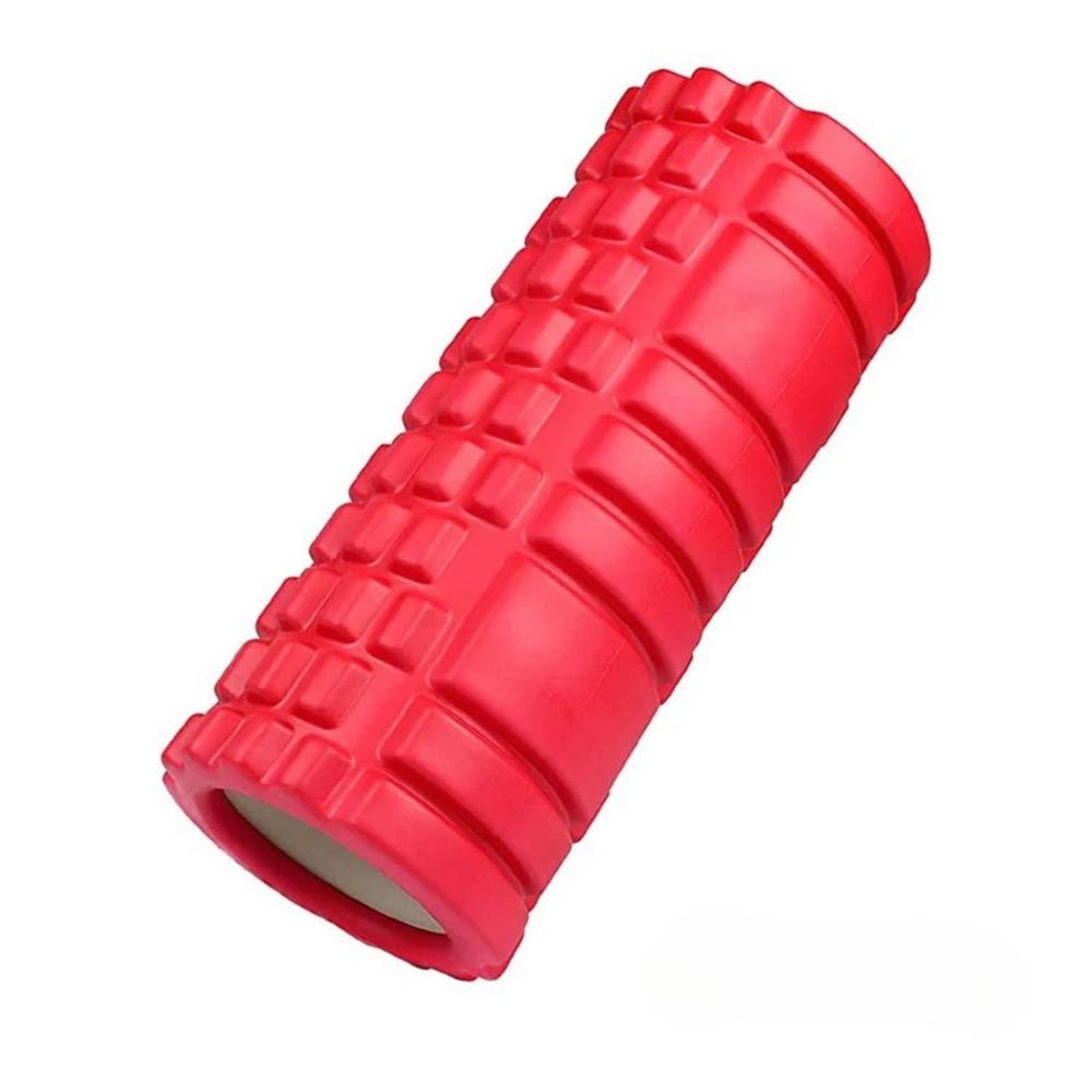 Rodillo de Yoga Foam Roller de Espuma 33 x 14cm Rojo