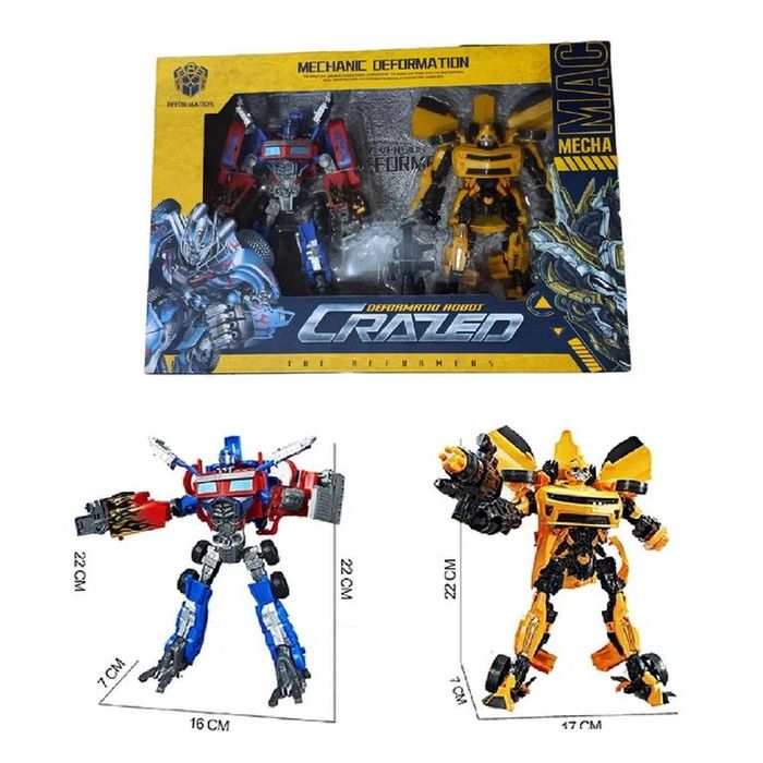 Juguete 2x1 Transformer Optimus Prime Bumbleebee