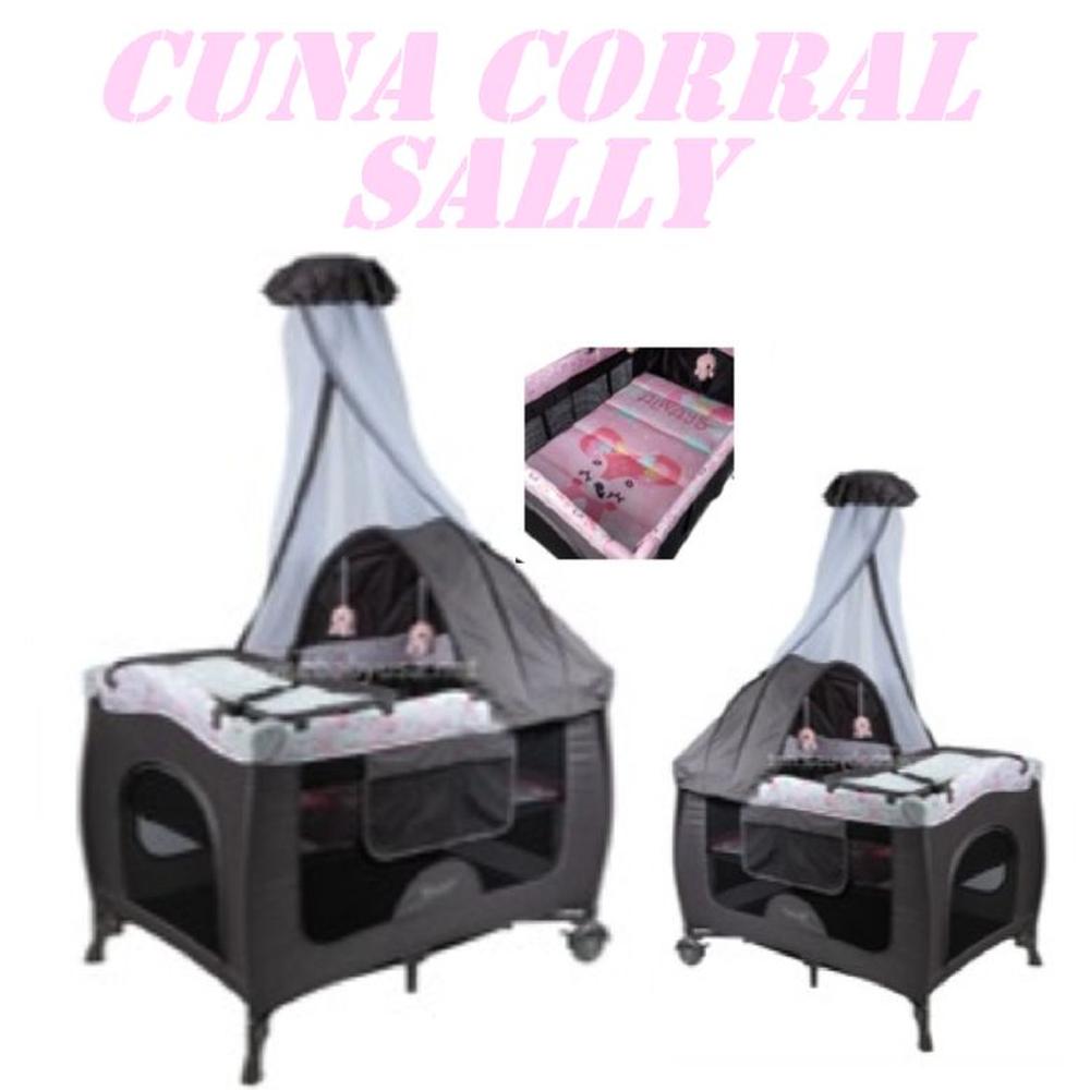 Nueva Cuna Corral Sally Con Cambiador 716-4 -Rosa