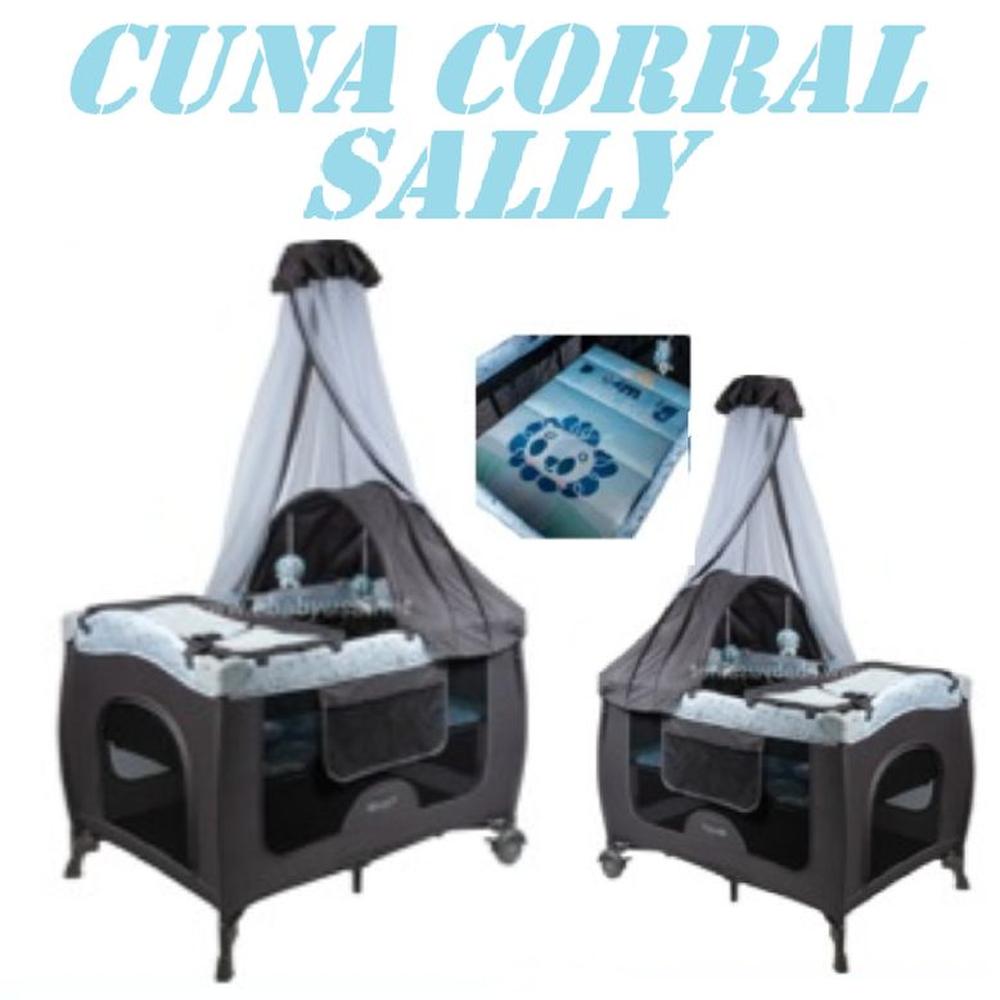Nueva Cuna Corral Sally Con Cambiador 716-4 -Celeste