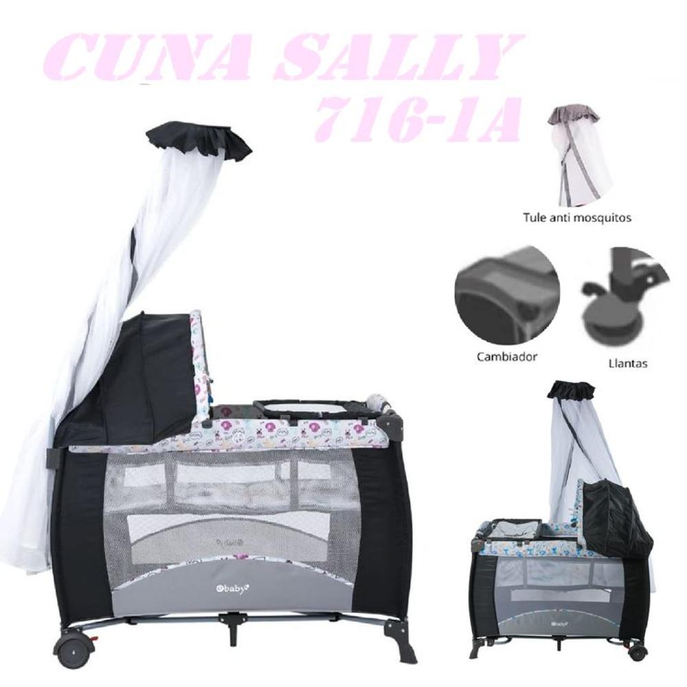 Nueva Cuna Corral Cambiador Sally 716-1A -Rosa