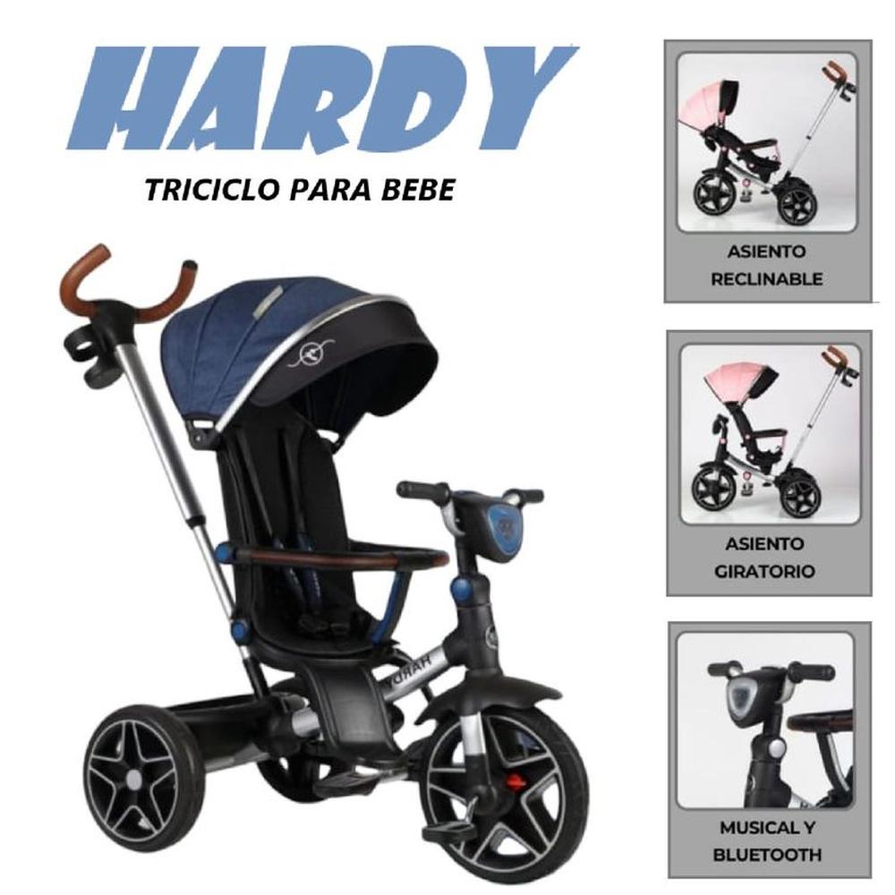 Triciclo Asiento Giratorio USB Bluetooth Hardy -Azul