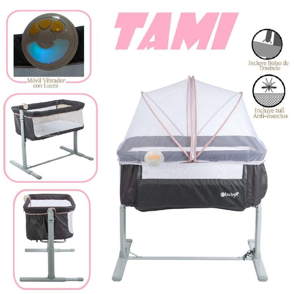 Ebaby Cuna Colecho Tami EB756 -Rosa