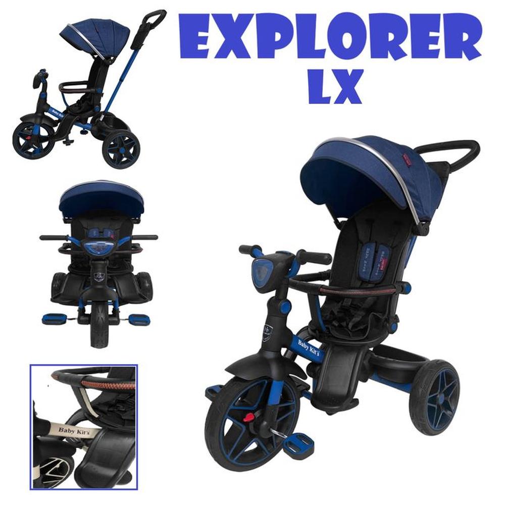 Triciclo Musical bluetooh Explorer LX -Azul
