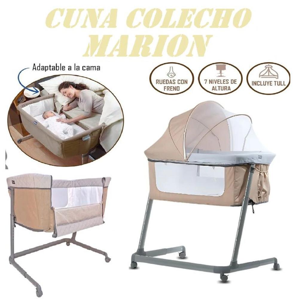Nueva Cuna colecho para bebe con Mosquitero Marion Beige