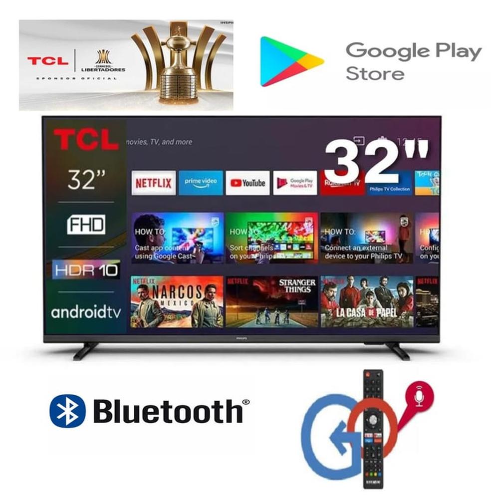 Televisor Led 32 Pulgadas Control de Voz Smart Android TV Full HD 32S5400AF