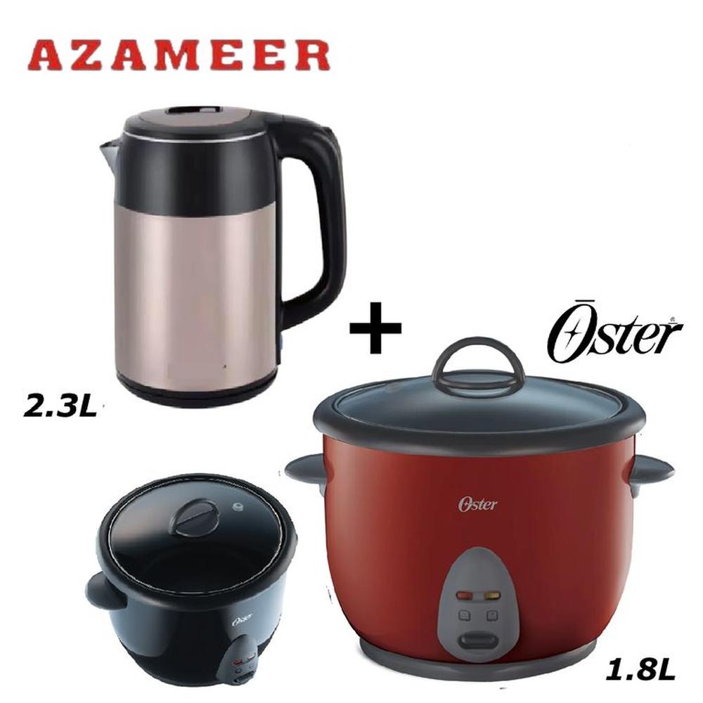 Combo Arrocera 1-8L Oster CKSTRC1700R -Hervidor 2-3LP