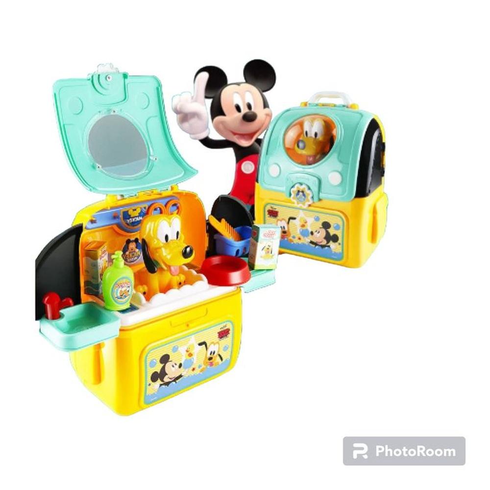 Set 2 en 1 de veterinario y Mochila Mickey Mouse 26cm Alto