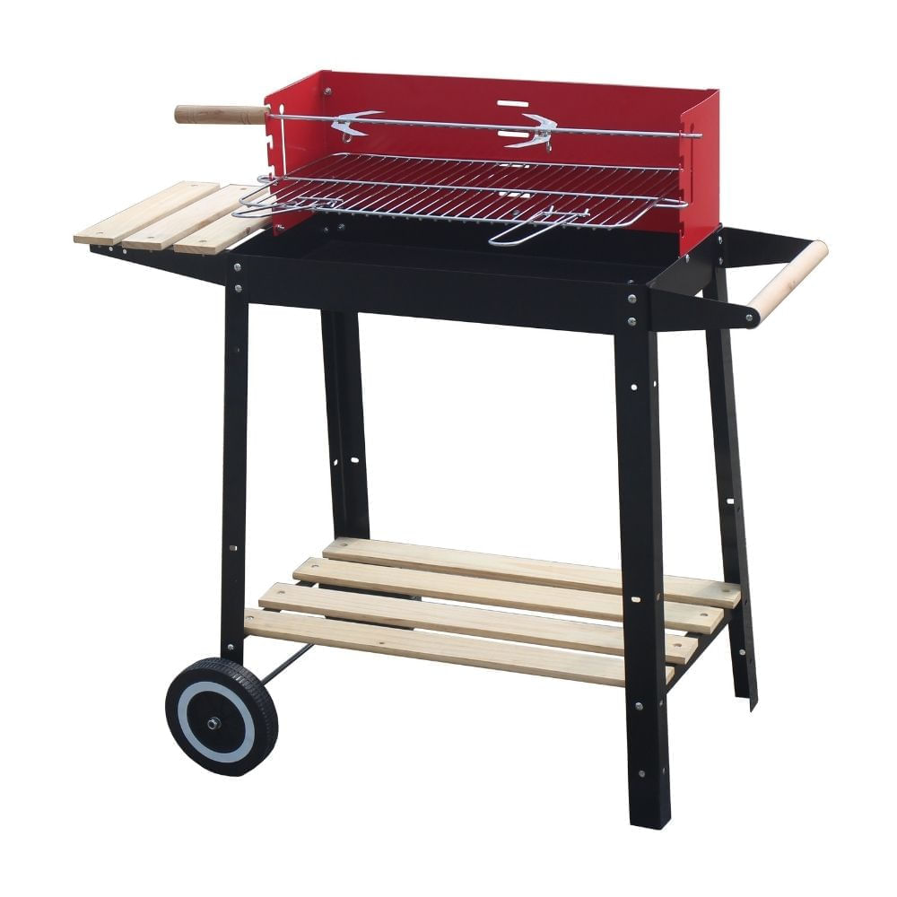 Parrilla al Carbón Roja 4 niveles + Rostizador Orange 86x80.5x33cm Parrilla al Carbón Roja 4 niveles + Rostizador Orange 86x80.5x33cm