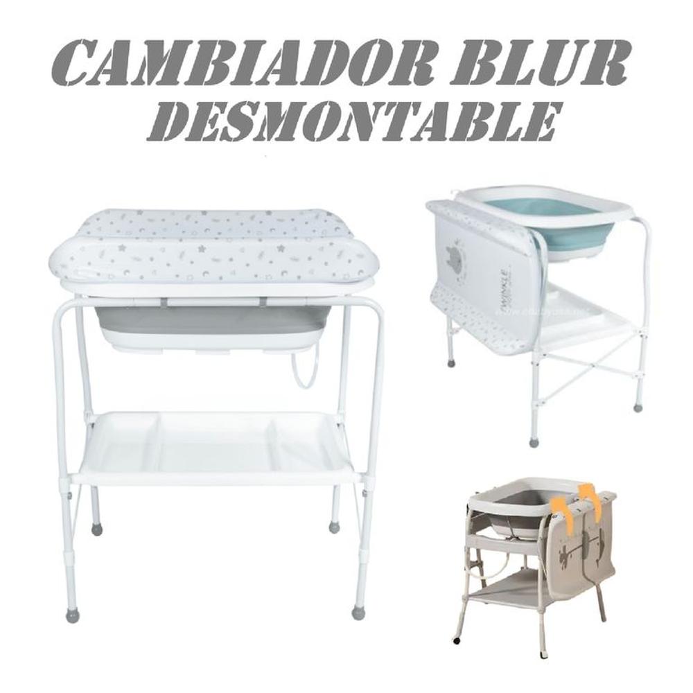 Bañera Cambiador y Organizador Desmontable con Drenaje Blur