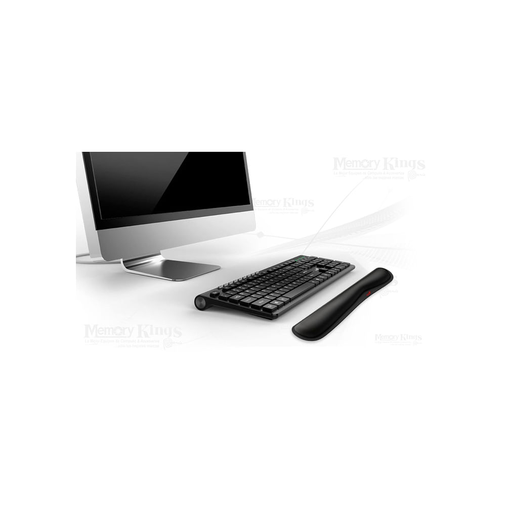 Reposamanos Genius G-Wp 100 Negro - Soporte Ergonómico Para Teclado Y