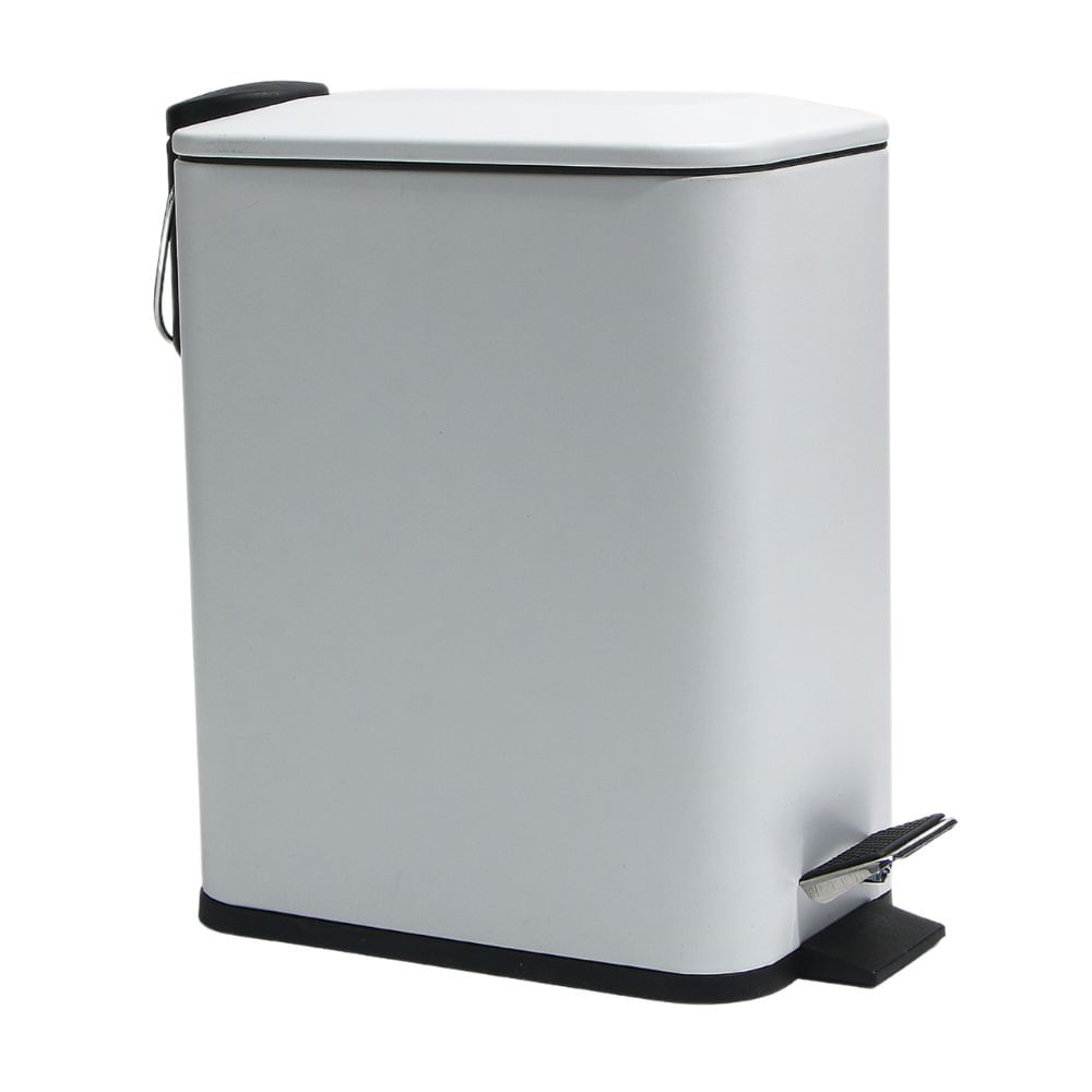 Papelera de Baño Orange Modelo IR0113EAWD Blanco con Pedal de 5 litros