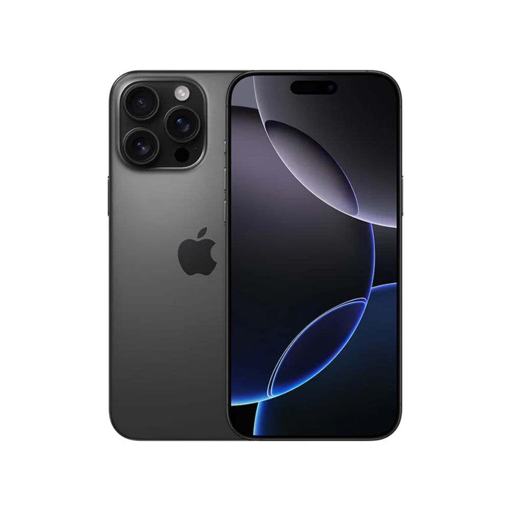 Iphone 16 PRO MAX 256GB (CHIP FISICO) + Cargador Apple USB-C 20W - Titanio Negro FLF