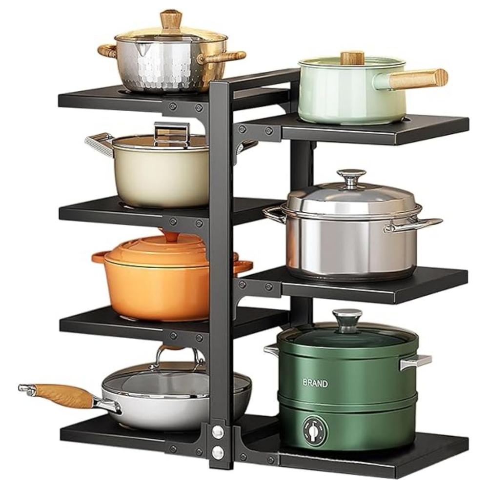 Estante Organizador de ollas y sartenes de 7 niveles Ajustable Premium
