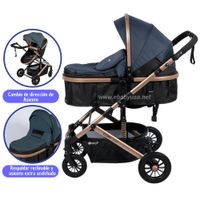 Coche Cuna Moisés de Lujo «COMFORT» - Azul