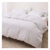 Funda plumón 100 % algodón bramante 1.5 plazas blanco 200 hilos Lima Tienda