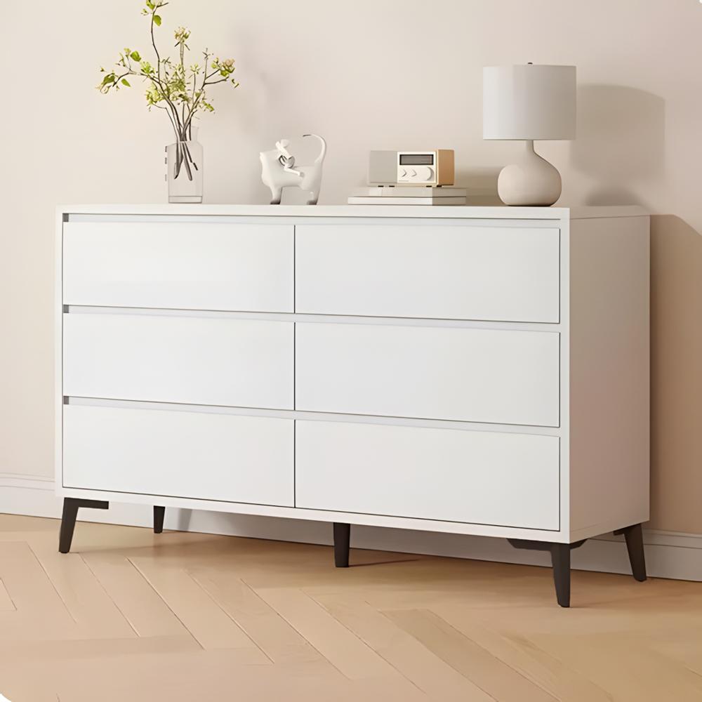 Cómoda Aube 6 Cajones Blanco 140 cm Huk