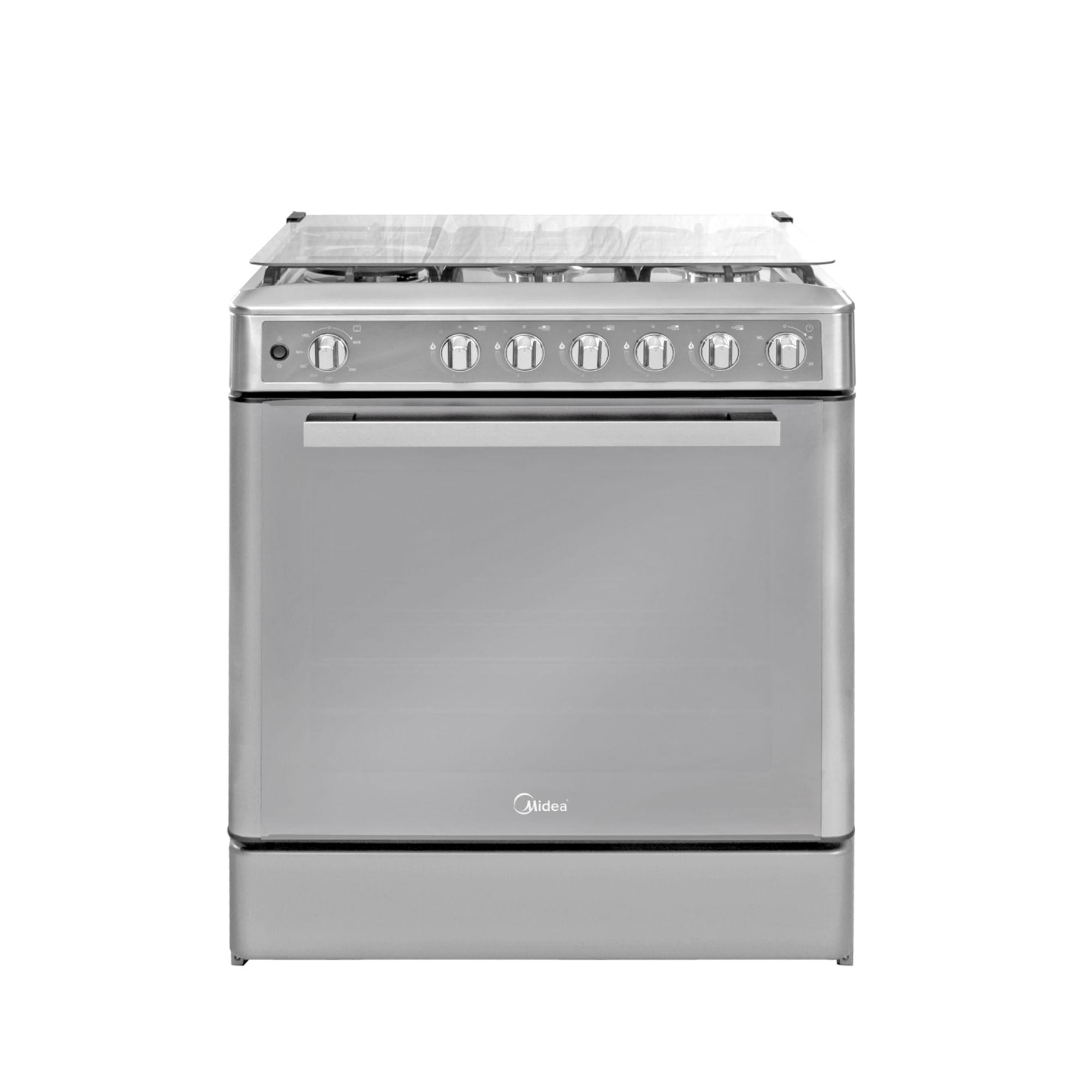 Cocina a Gas MIDEA 5 Quemadores MGS30F2LCCWSS-PE Acero Inoxidable