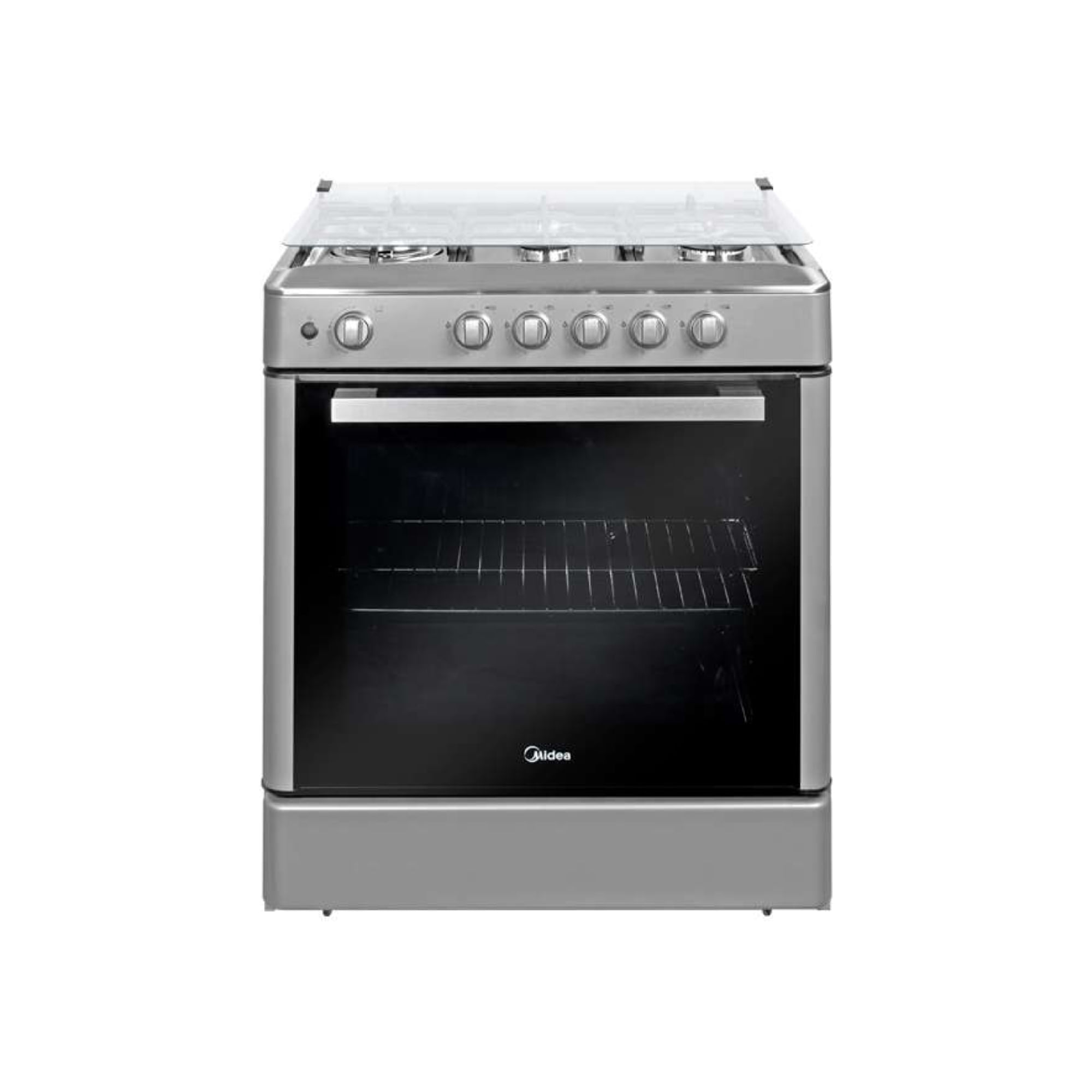 Cocina a Gas MIDEA 5 Quemadores MGS30FS2LBAMB-PE Silver
