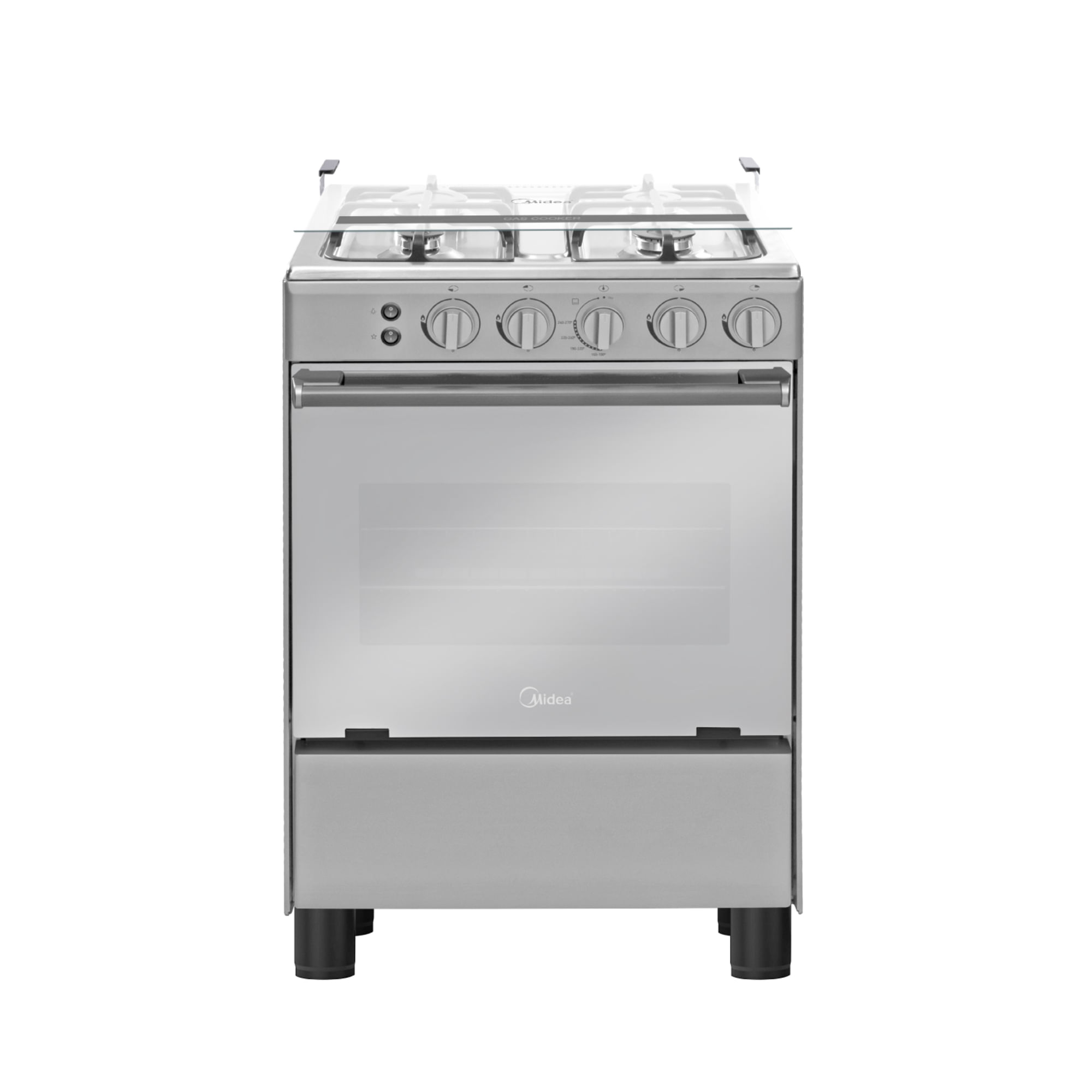 Cocina a Gas MIDEA 4 Quemadores MGS24FS2LAAMB-PE Silver