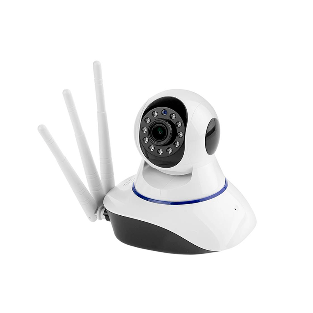 Cámara IP Robótica 360 Seguridad 3 Antenas Hd Con Wifi Vision Nocturna
