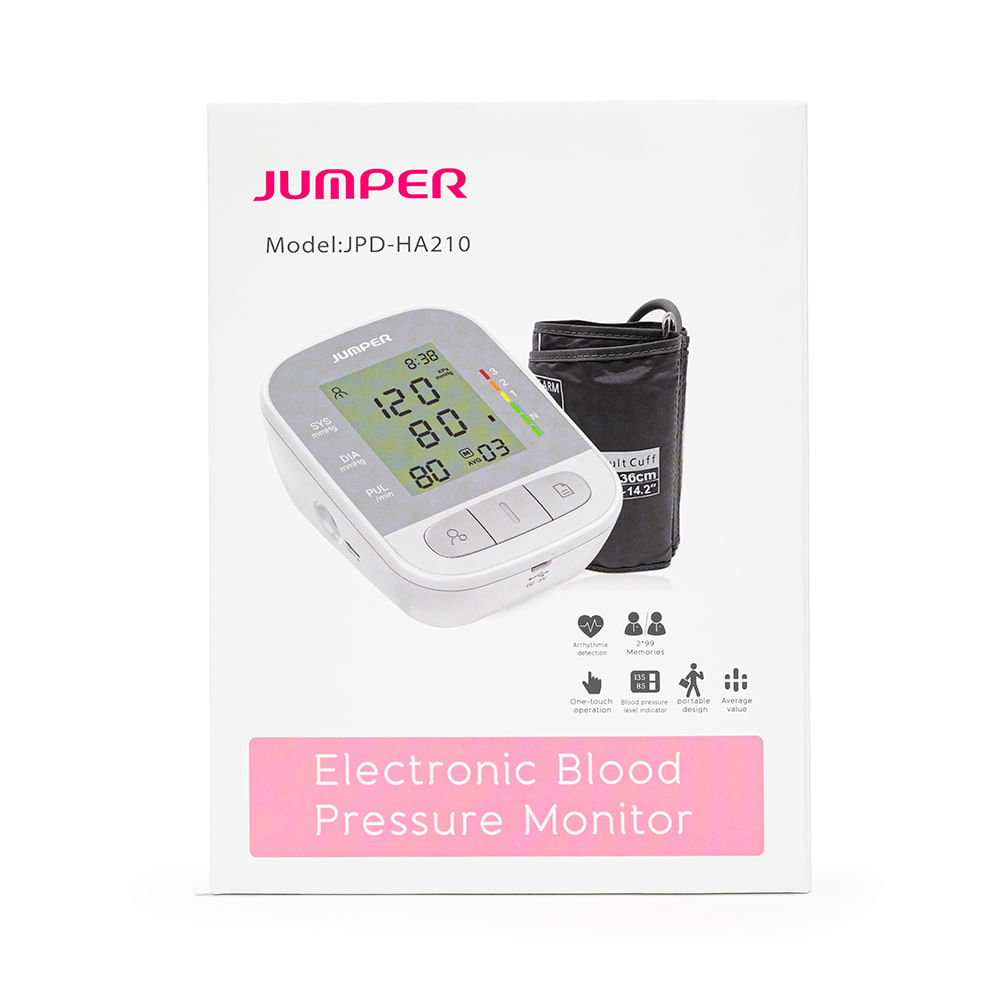Tensiómetro Digital de Brazo Con Voz JUMPER JPD-HA210