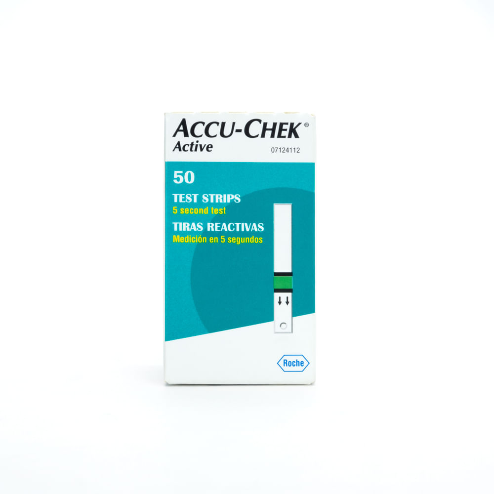 Tira Reactiva para Glucosa ACCU CHEK Active CAJA 50 UND