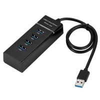 Hub 4 Puertos USB 3.0 5gbps 30 cm Indicador Led Super Speed