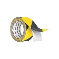 Cinta 5 mt Antiderrapante Antideslizante Amarillo/Negro 50mm c/ Abrasivo 101448 Truper