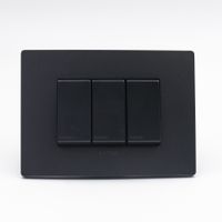 CONMUTADOR DE 3 VIAS TRIPLE SINTHESI S33 PLACA CARBON Y DADOS NOIR